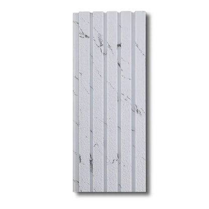 Panou decorativ, riflaj, polimer rigid, Naimeed D7631, Dimensiuni 270x11.8x1.1cm, Alb