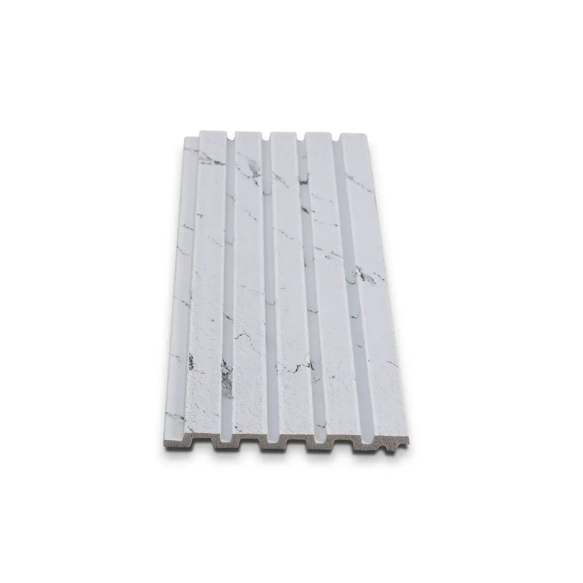 Panou decorativ, riflaj, polimer rigid, Naimeed D7631, Dimensiuni 270x11.8x1.1cm, Alb