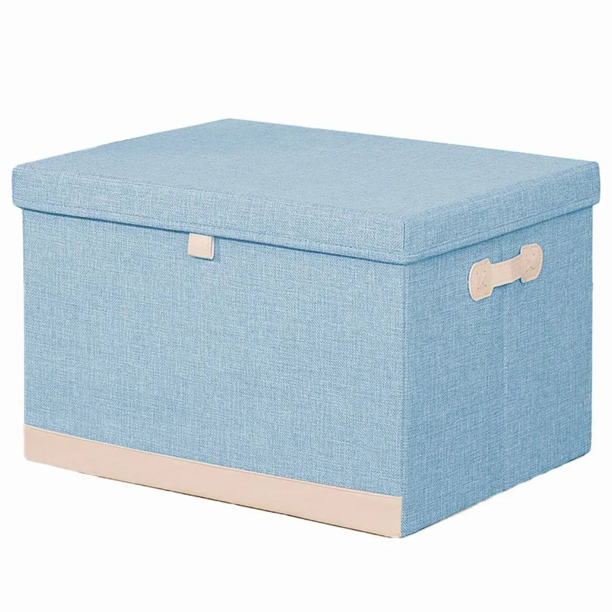 Cutie Depozitare Multifunctionala, Naimeed D7669, pliabilă, cu capac, dimenisuni 35x28x18cm, Albastru deschis