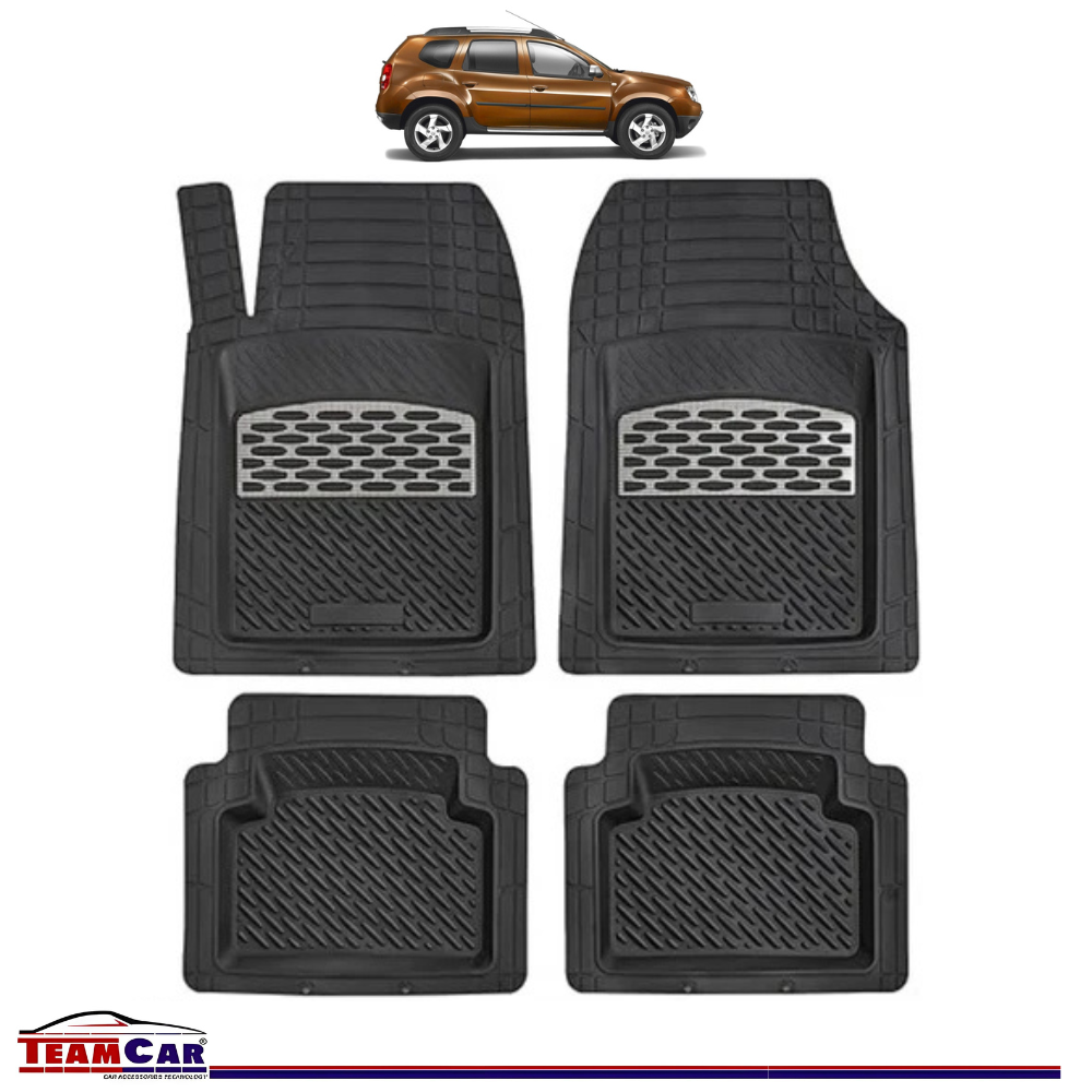 Covorașe Auto TeamCar® Tip Tăviță Compatibile Dacia Duster I (2010–2017) - Silver