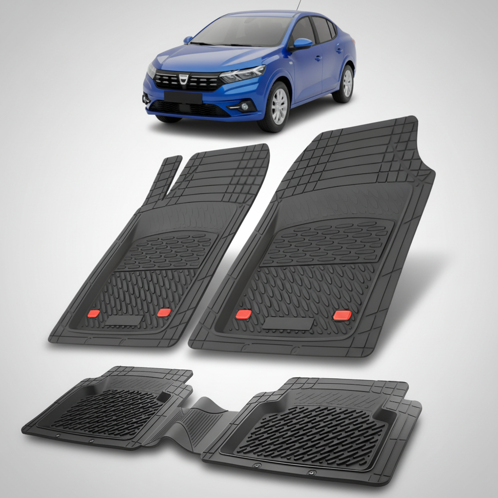 Covorase Tip Tavita Compatibile Dacia Logan III 2020-2022 , Negru