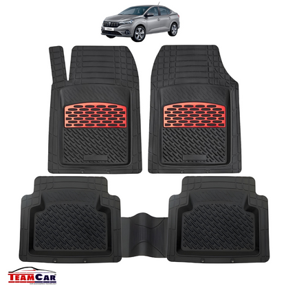 Covorașe Auto TeamCar® Tip Tăviță Compatibile Dacia Logan III (2020–prezent) - Sedan/Red