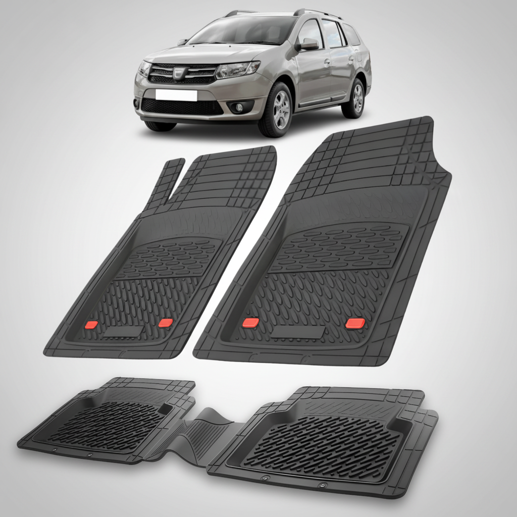 Covorase Tip Tavita Compatibile Dacia Logan MCV 2013-2017 , Negru