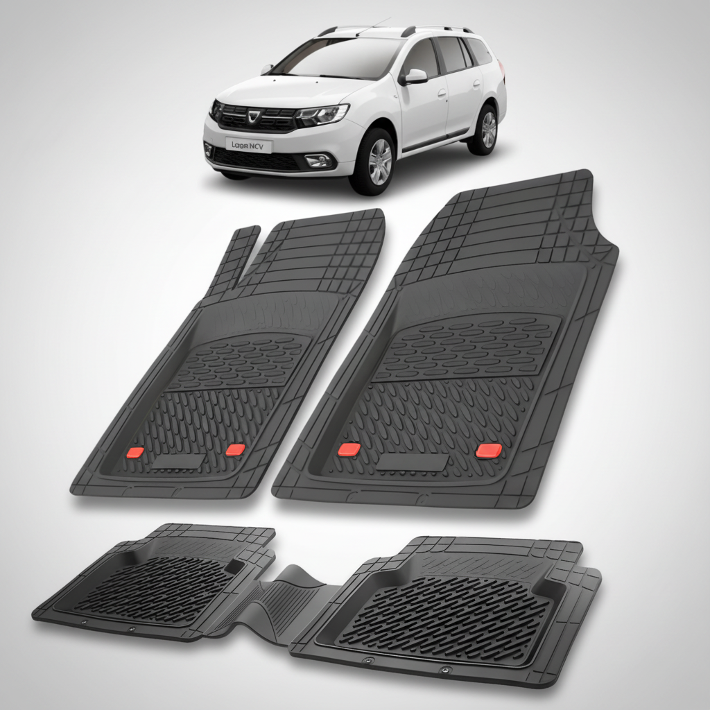 Covorase Tip Tavita Compatibile Dacia Logan MCV 2017-2021 , Negru