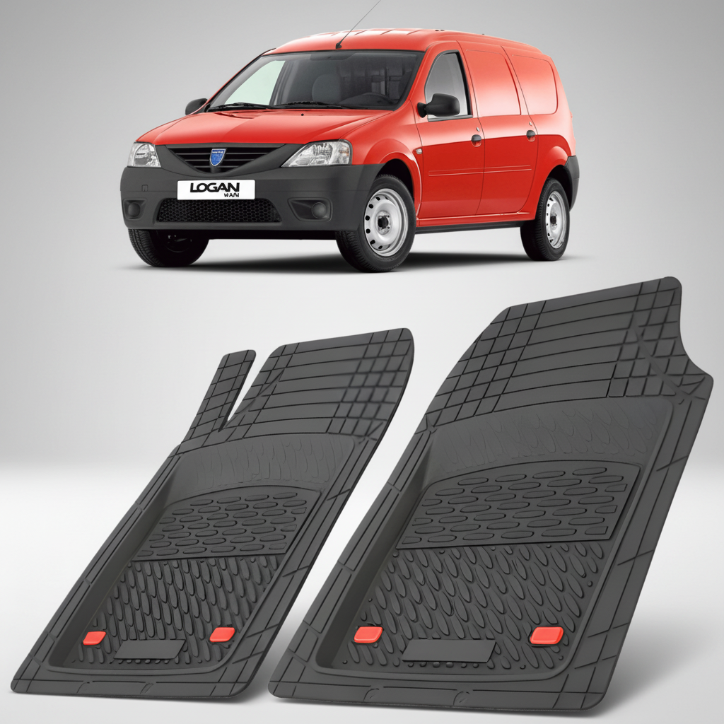 Covorase Tip Tavita Compatibile Dacia Logan VAN 2007-2012 , Negru