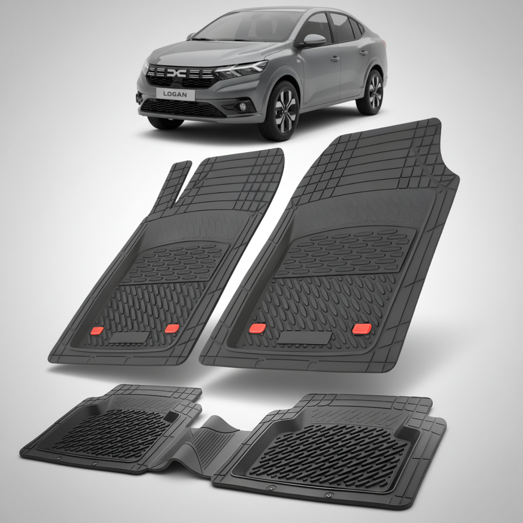 Covorase Tip Tavita Compatibile Dacia Logan XX , Negru