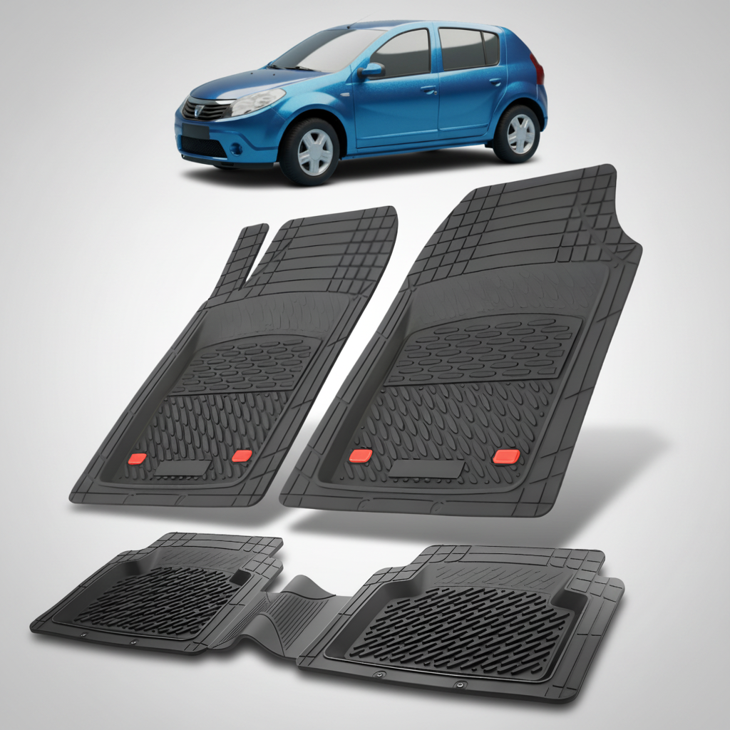 Covorase Tip Tavita Compatibile Dacia Sandero 2008-2012 , Negru