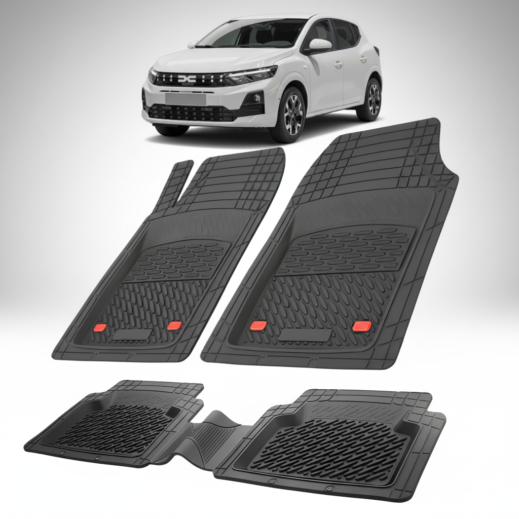 Covorase Tip Tavita Compatibile Dacia Sandero III Facelift 2026+ , Negru