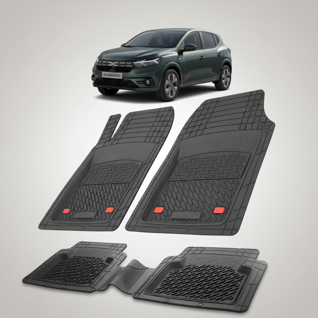 Covorase Tip Tavita Compatibile Dacia Sandero III 2023-2025 , Negru