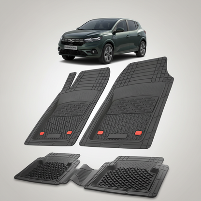 Covorase Tip Tavita Compatibile Dacia Sandero III 2023-2025 , Negru
