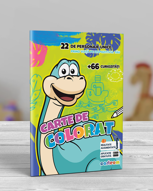 Carte de colorat cu Realitate Augmentată, 4D