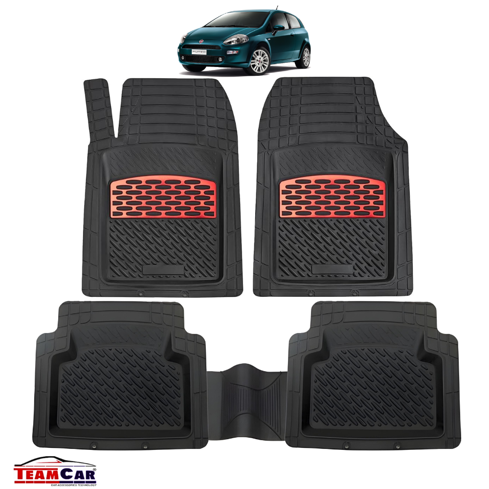 Covorașe auto Fiat Punto III (Grande Punto / Punto Evo) Red