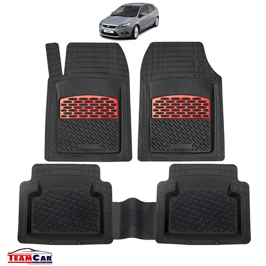 Covorase Auto TeamCar® Tip Tavita Compatibile Ford Focus 2 Hatchback 5 uși (2004–2011) Red
