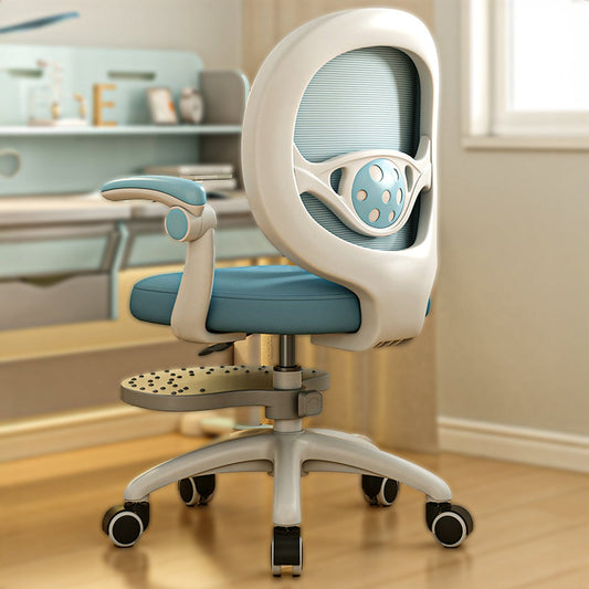 Scaun Reglabil pentru Copii, Model Ergonomic cu Spatar Confortabil, Albastru