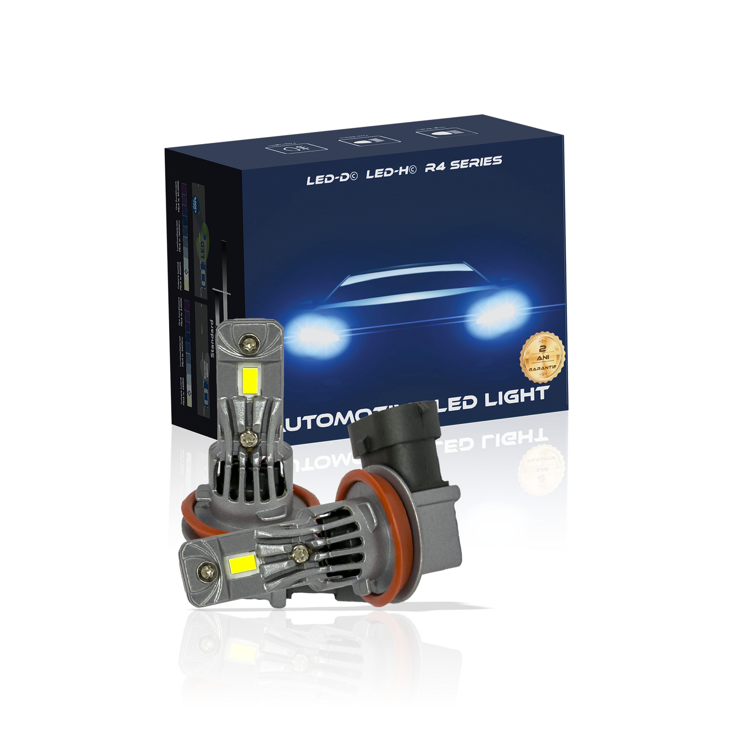 Kit led H8 H9 H11 H16 LUSMAR™ LED-H© 6500k 4800 lumeni 48W/set - off-road