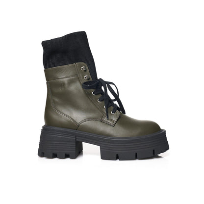 Brodequin Vert | Chaussette