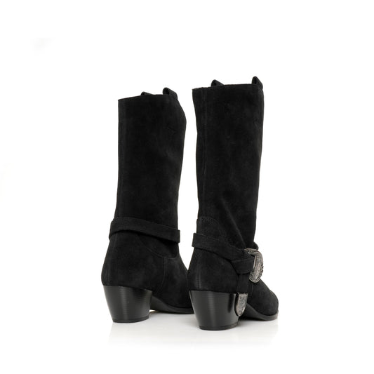 Santiag Noir Suede