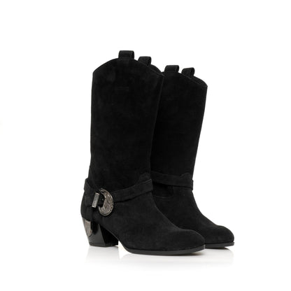 Santiag Noir Suede
