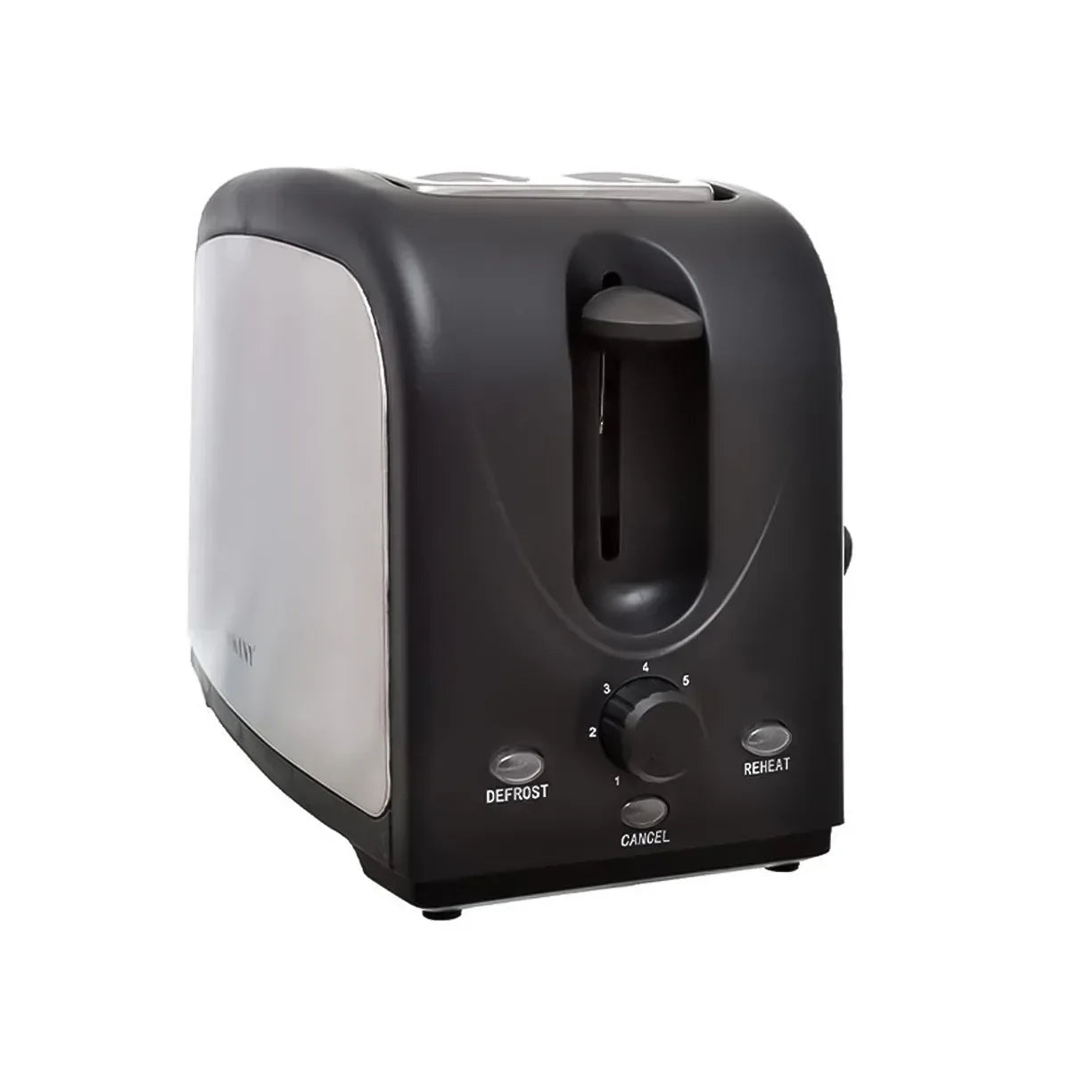 Prajitor de paine Sokany HJT-008S, 800 W, 2 felii, Grad de rumenire ajustabil, Functie dezghetare, Negru/Inox