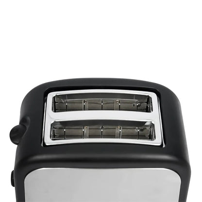 Prajitor de paine Sokany HJT-008S, 800 W, 2 felii, Grad de rumenire ajustabil, Functie dezghetare, Negru/Inox