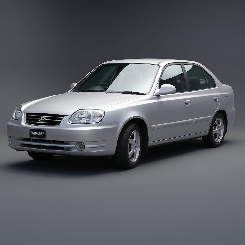 Covorase Auto Cauciuc Tip Tavita Hyundai Accent II (1999-2005) - Silver