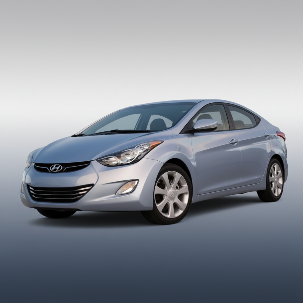 Covorase Auto Cauciuc Compatibile Hyundai Elantra V (MD/UD, 2010–2015)- Red