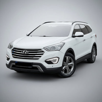 Covorase Auto Hyundai Grand Santa Fe (2013–2015) - Cauciuc Tip Tavita-Silver