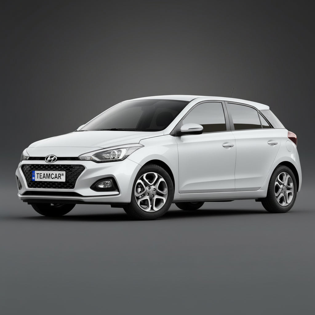Covorase Auto Hyundai i20 Facelift 2018-2020 - Tavita Cauciuc-Silver