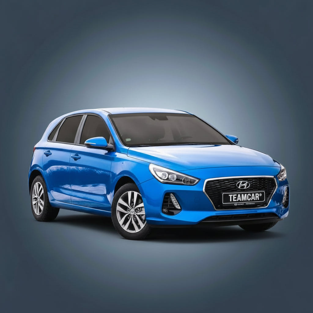 Covorase Auto Hyundai i30 III (2017-2020) - Cauciuc Tip Tavita -Blue