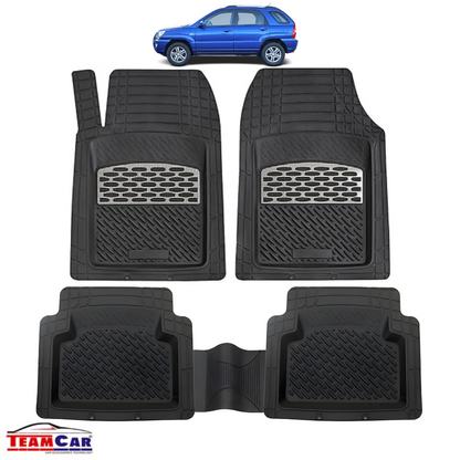 Hyundai Tucson I (2004-2009) Covorase Auto TeamCar®- Cauciuc Tip Tavita Silver