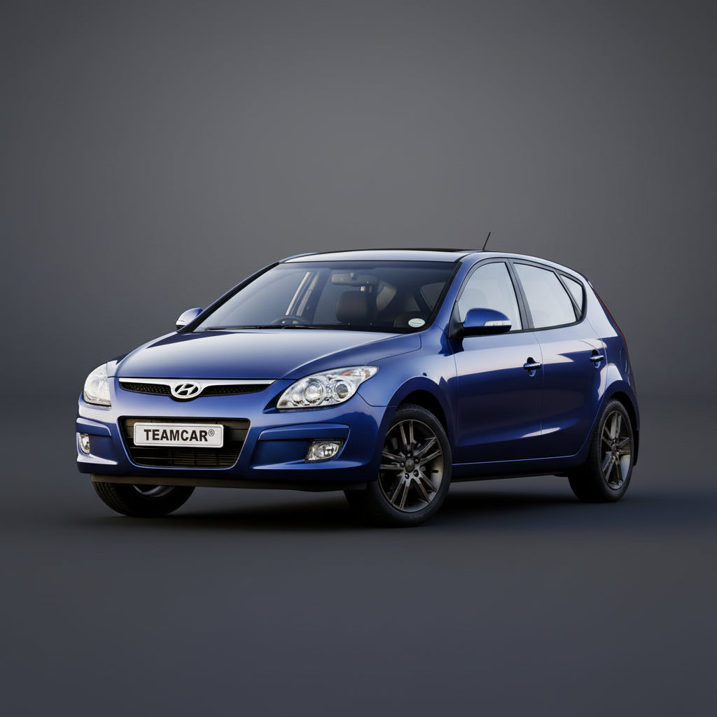 Covorase Auto Hyundai i30 I (2007-2012) - Cauciuc Tip Tavita -Silver