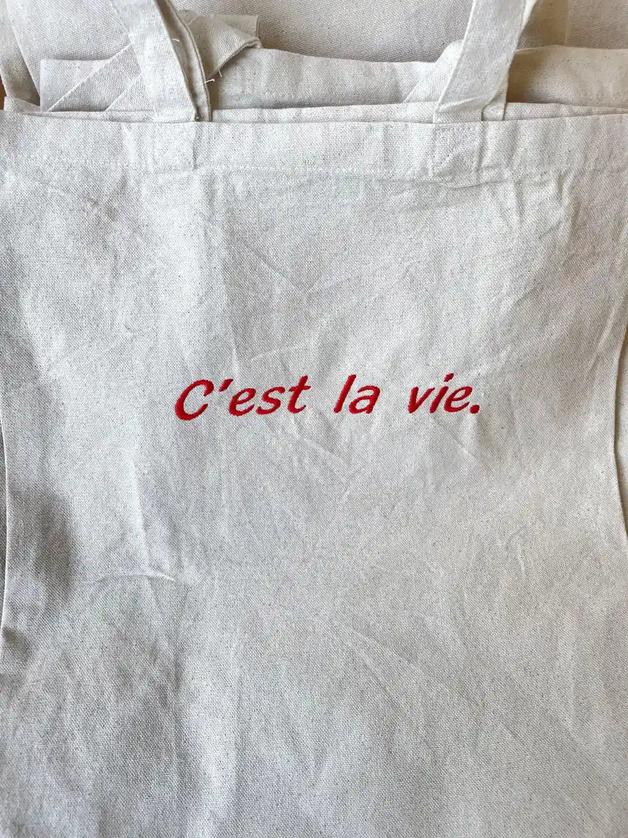 C'est la vie tote bag