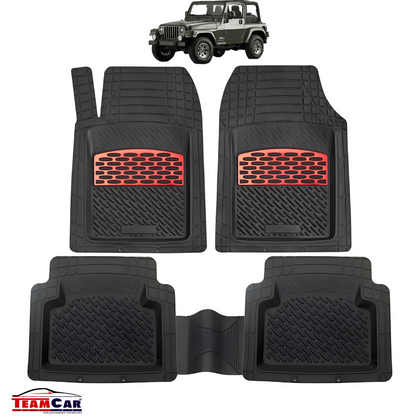 Jeep Wrangler TJ Covorase Auto TeamCar® Tip Tavita Compatibile (1997–2006) Red