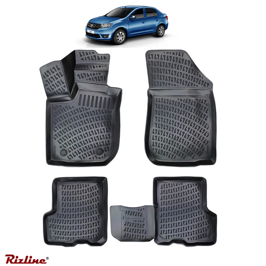 Covorase auto tip tavita Rizline 3D – Dacia Logan 2 (2013–2024) – Set fata + spate
