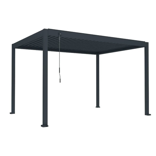 Pergola bioclimatica, aluminiu, Naimeed D6805, 400x300x250cm, Gri antracit
