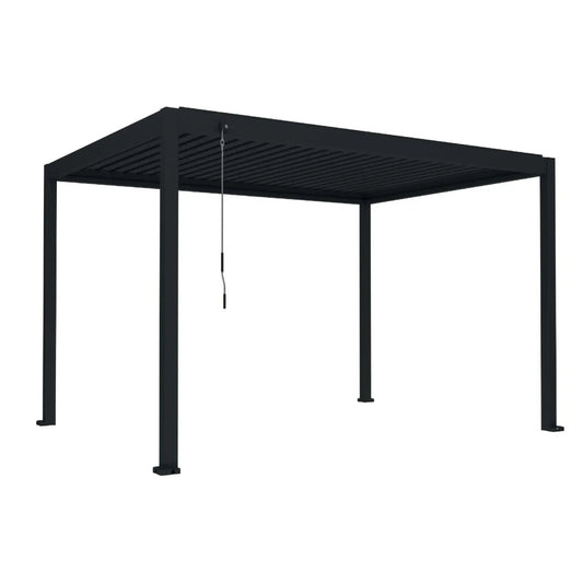 Pergola bioclimatica, aluminiu, Naimeed D6806, 400x300x250cm, Negru