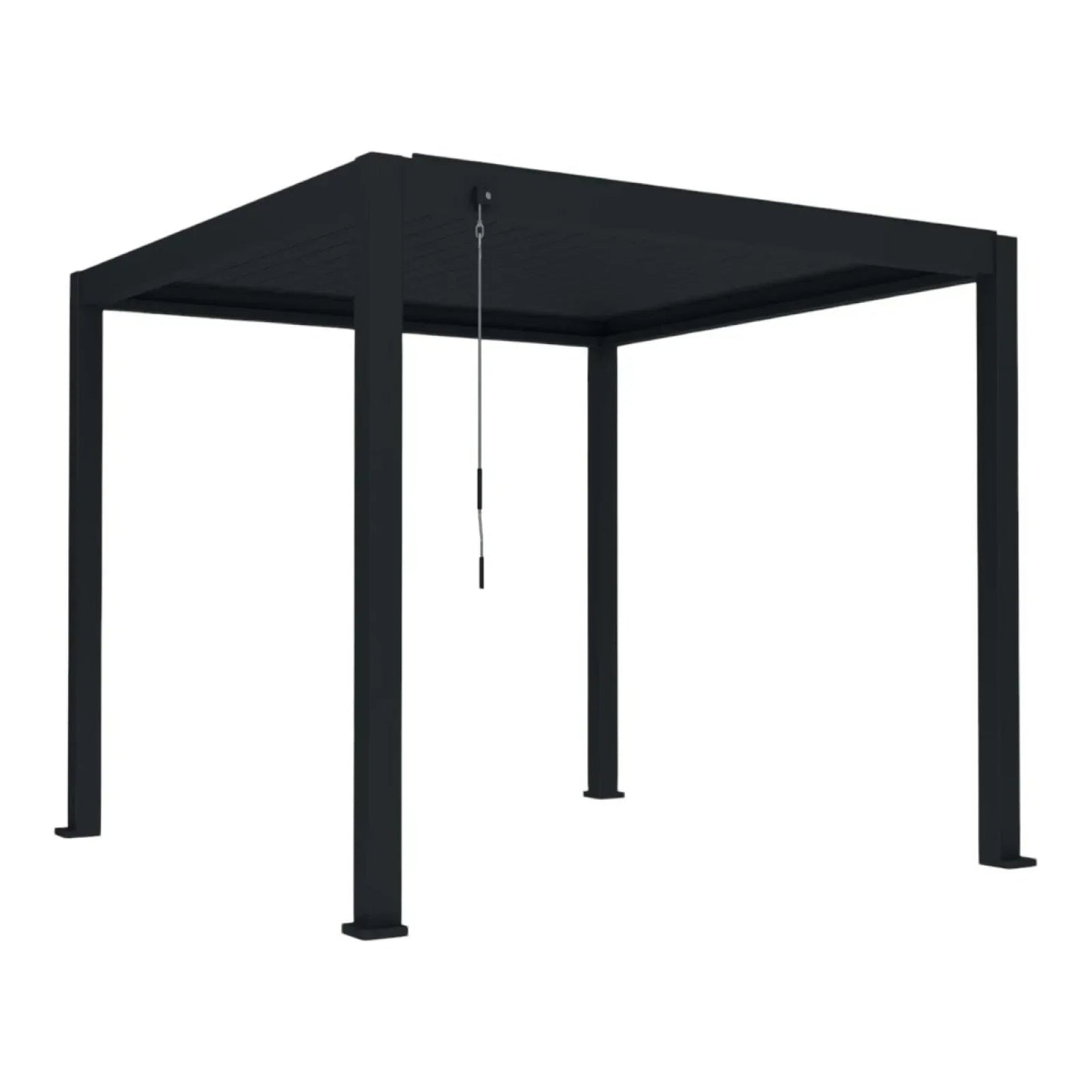 Pergola bioclimatica, aluminiu, Naimeed D6800, 300x300x250cm, Negru