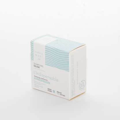 Șampon solid natural pentru păr cu argila albă (Kaolin), 70g.