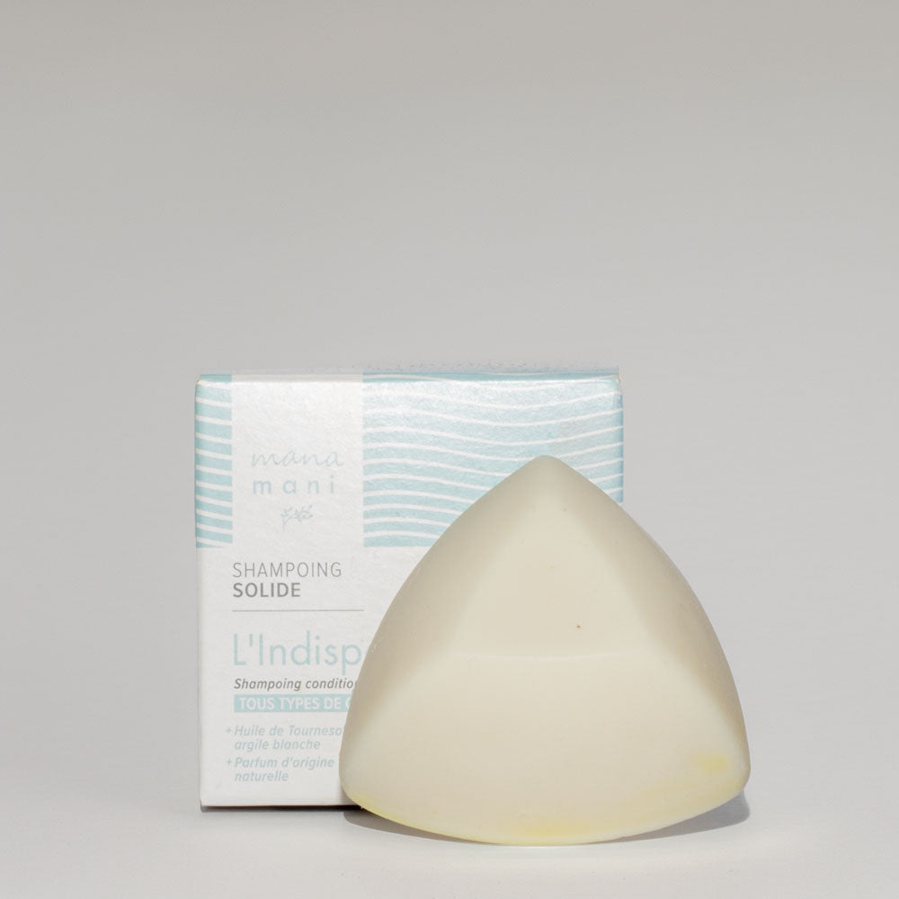 Șampon solid natural pentru păr cu argila albă (Kaolin), 70g.
