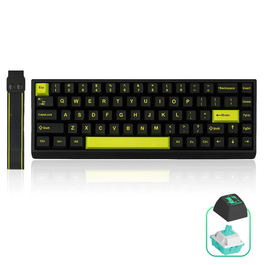 Tastatura gaming Timebox, 68 taste, Switch-uri magnetice Hall-Effect, Negru