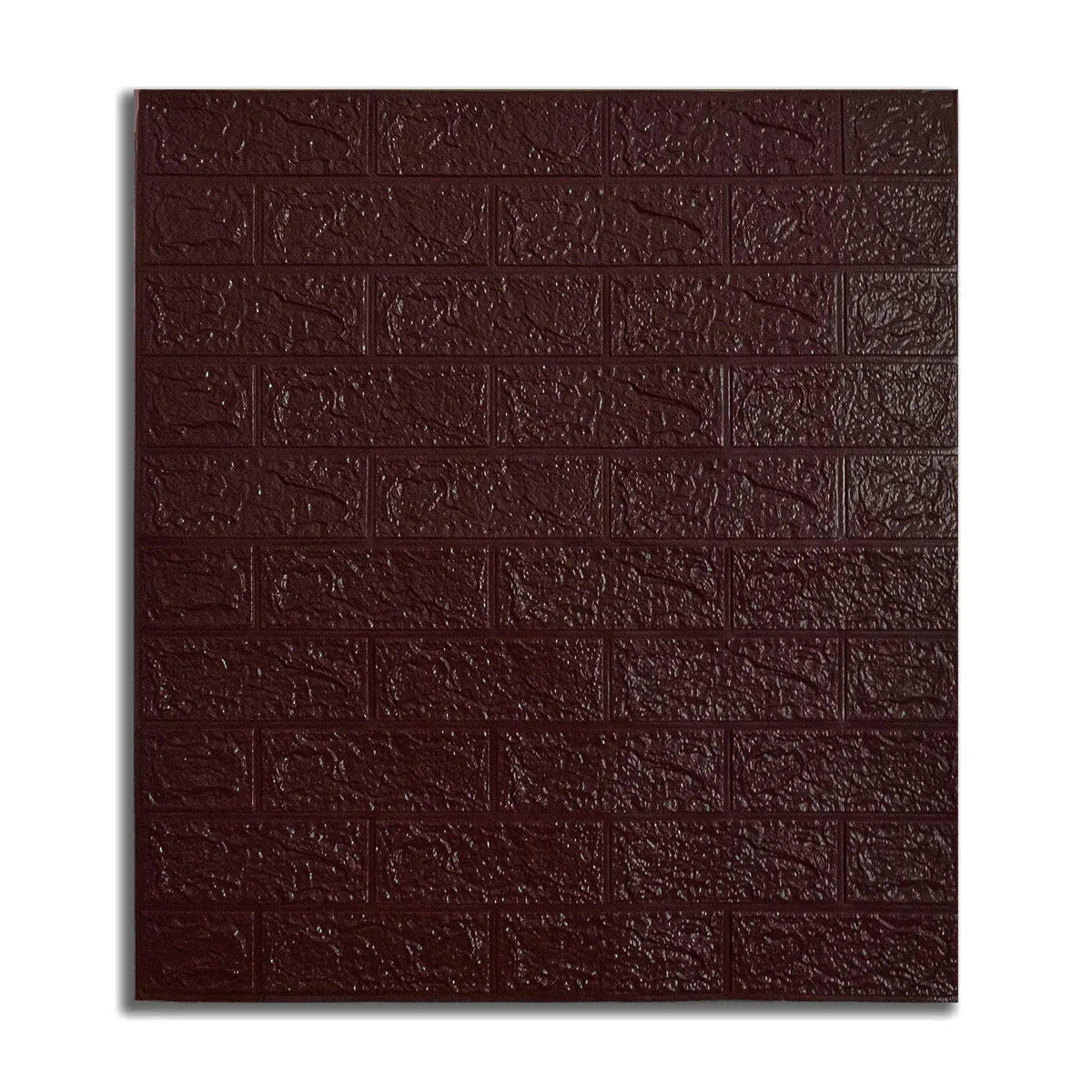 Set 10 x Tapet 3D Autoadeziv, design modern, rezistent la umezeala, usor de curatat, 70x77cm, Visiniu inchis