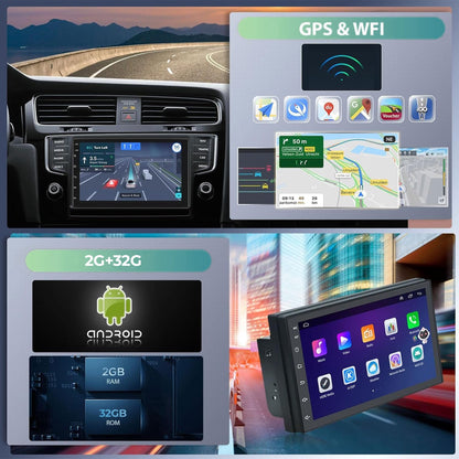 Navigatie Auto Timebox, Apple CarPlay, Android Auto, 2G+32G, Wireless, 2 x USB