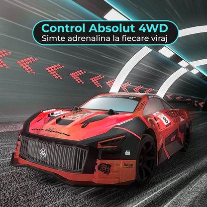 Masina cu telecomanda RC Timebox, 30km/h, 1:20, Drift car, lumini LED, Rosu