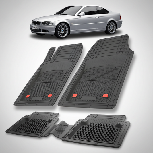 Covorase Auto Tip Tavita Compatibile BMW Seria 3 E46 Coupe (1998–2006) Negru