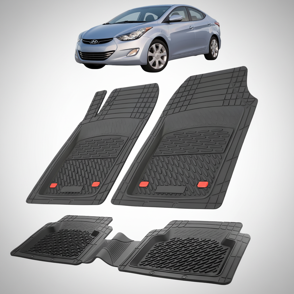 Covorase Auto Cauciuc Compatibile Hyundai Elantra V (MD/UD, 2010–2015)- Black