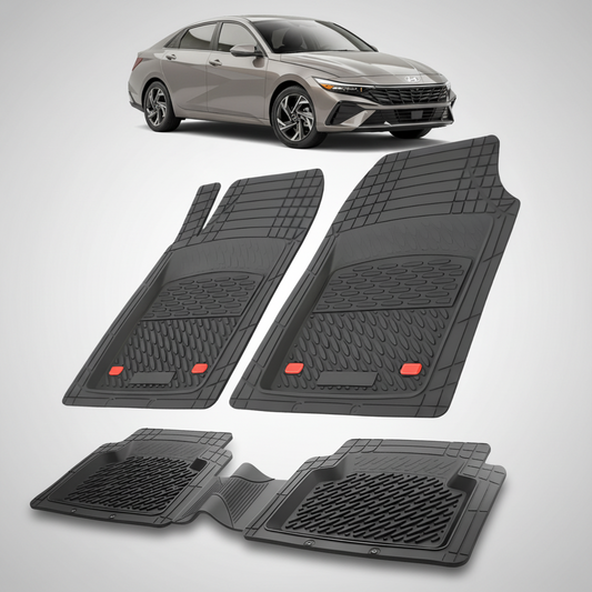 Covorase Auto Cauciuc Compatibile Hyundai Elantra VII Facelift -Black