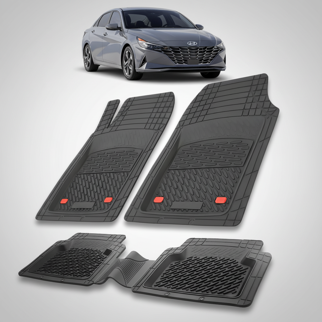 Covorase Auto TeamCar® Hyundai Elantra VII (2020-2024) - Cauciuc Tip Tavita