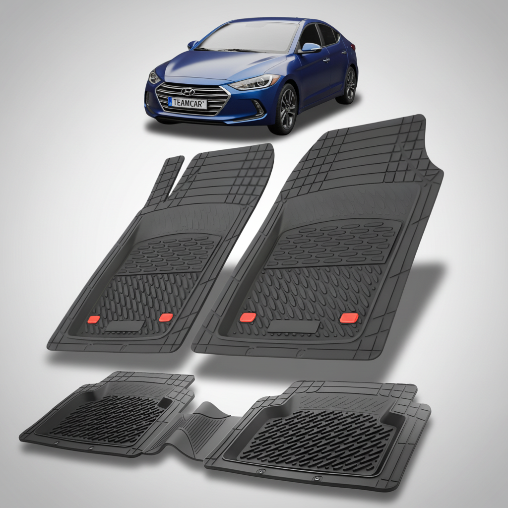 Covorase Auto TeamCar® Hyundai Elantra VI (2015-2020) - Cauciuc Tip Tavita