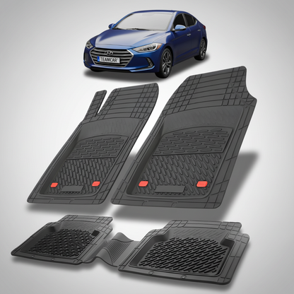 Covorase Auto TeamCar® Hyundai Elantra VI (2015-2020) - Cauciuc Tip Tavita
