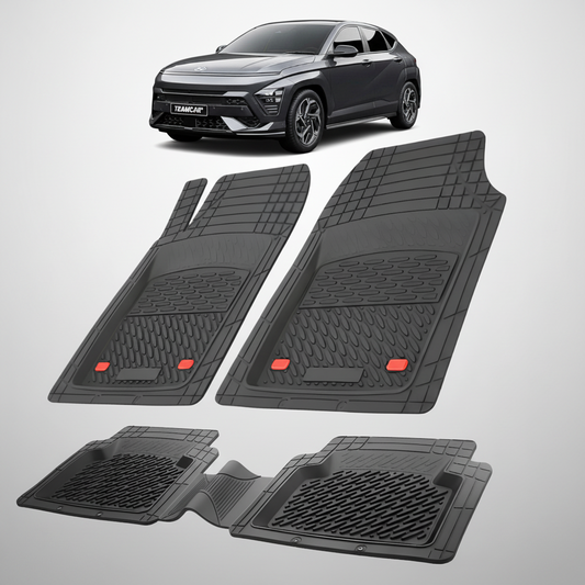 Covorase Auto Hyundai Kona 2023+ | Premium Cauciuc Tavita 3D Black